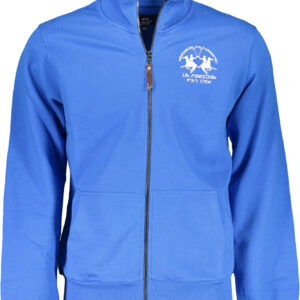 LA MARTINA MEN'S BLUE ZIP-UP SWEATSHIRT LA MARTINA