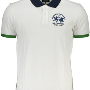 LA MARTINA MEN'S SHORT SLEEVE POLO WHITE