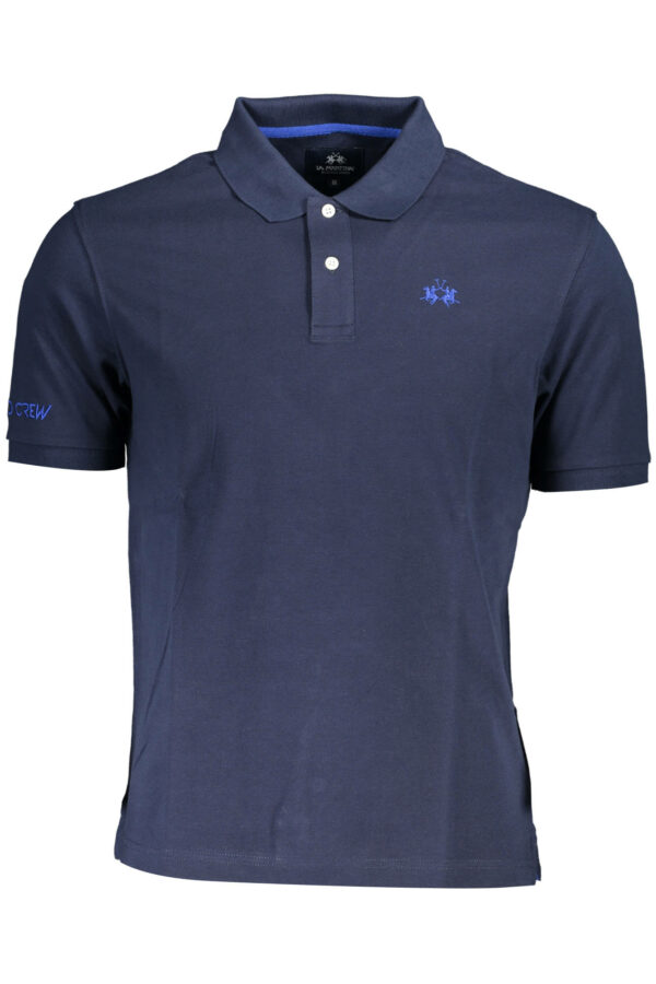 LA MARTINA MEN'S SHORT SLEEVE POLO BLUE