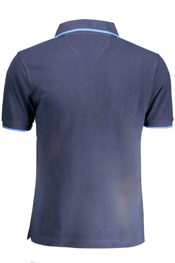LA MARTINA MEN'S SHORT SLEEVE POLO BLUE - Image 3