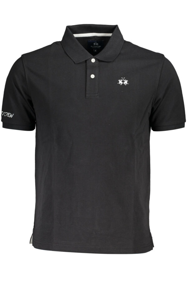 LA MARTINA MEN'S SHORT SLEEVE POLO BLACK