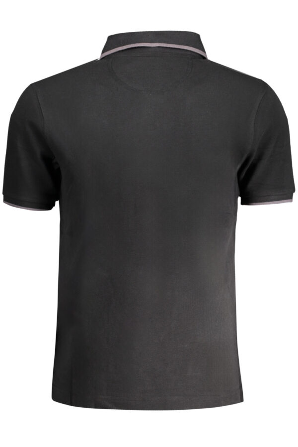 LA MARTINA MEN'S SHORT SLEEVE POLO BLACK - Image 3