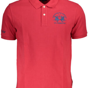 LA MARTINA MEN'S SHORT SLEEVE POLO SHIRT RED