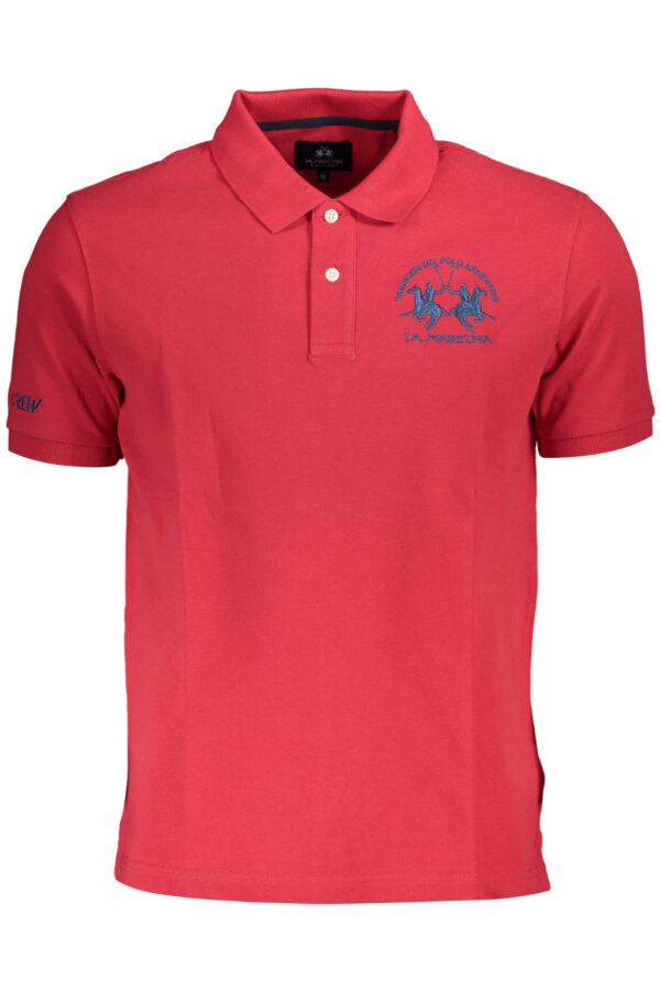 LA MARTINA MEN'S SHORT SLEEVE POLO SHIRT RED