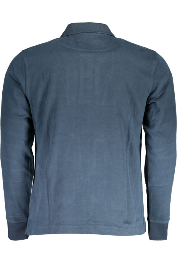 LA MARTINA LONG SLEEVE POLO MEN BLUE - Image 2