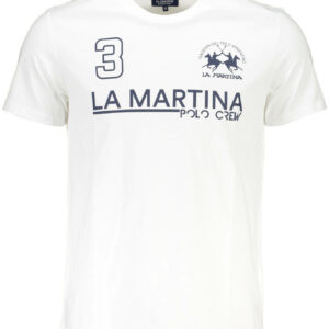 LA MARTINA MEN'S SHORT SLEEVE T-SHIRT WHITE