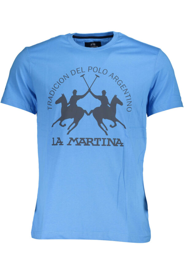 LA MARTINA MEN'S SHORT SLEEVE T-SHIRT BLUE