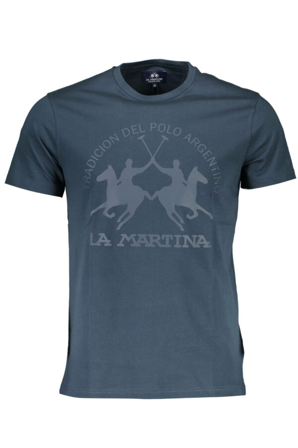 LA MARTINA MEN'S SHORT SLEEVE T-SHIRT BLUE