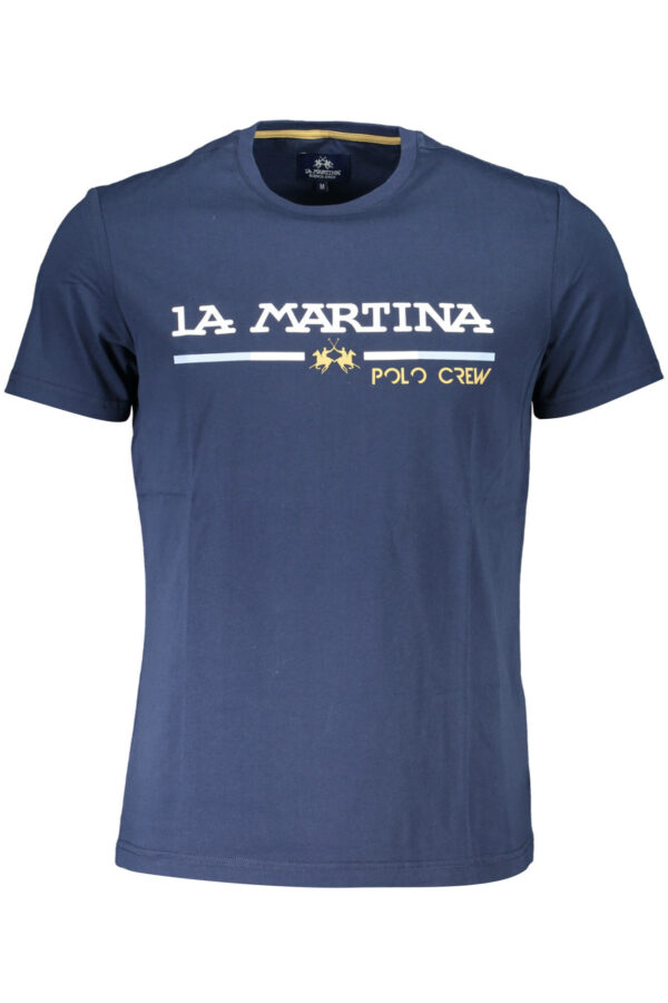 LA MARTINA MEN'S SHORT SLEEVE T-SHIRT BLUE