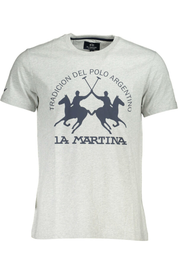 LA MARTINA SHORT SLEEVE T-SHIRT MEN GREY