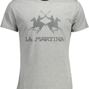 LA MARTINA SHORT SLEEVE T-SHIRT MEN GREY