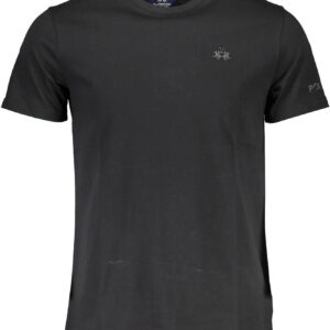 LA MARTINA MEN'S SHORT SLEEVE T-SHIRT BLACK