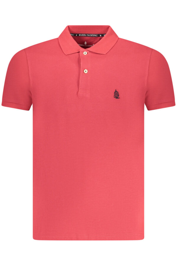 MARINA YACHTING MEN'S SHORT SLEEVE POLO SHIRT RED