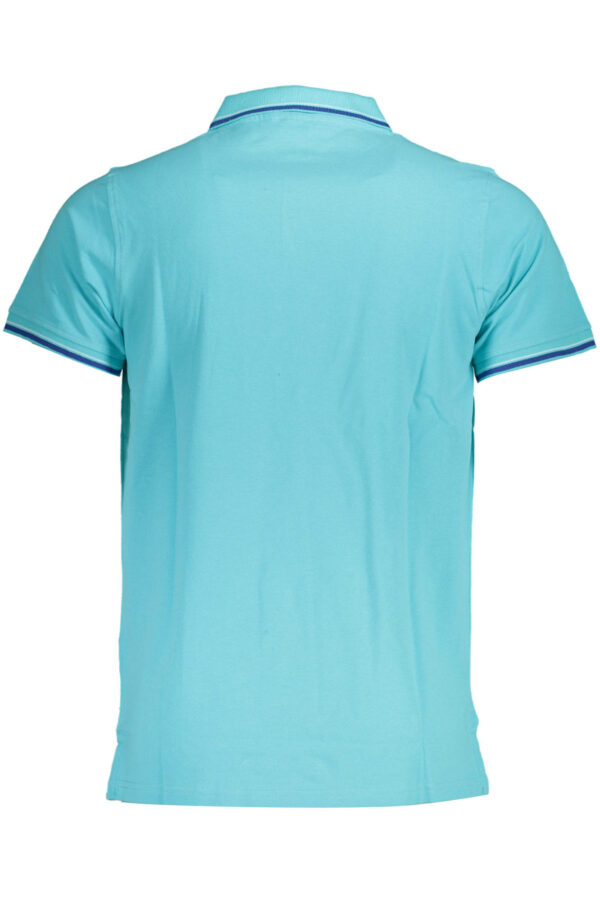 NORWAY 1963 MEN'S SHORT SLEEVE POLO SHIRT BLUE - Image 2