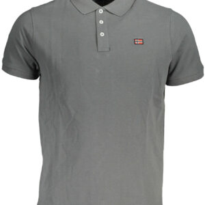NORWAY 1963 MEN'S SHORT SLEEVE POLO SHIRT GREY