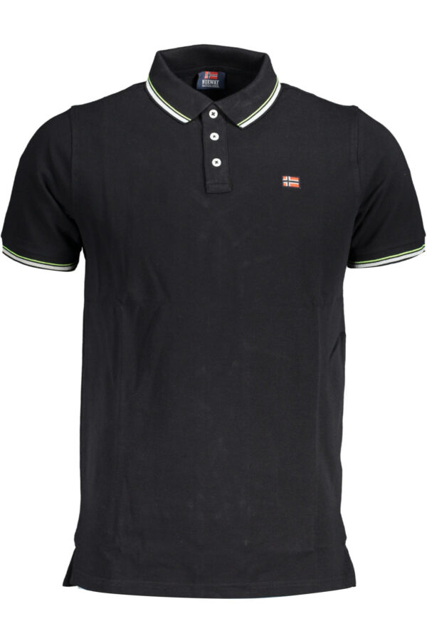 NORWAY 1963 MEN'S SHORT SLEEVE POLO BLACK