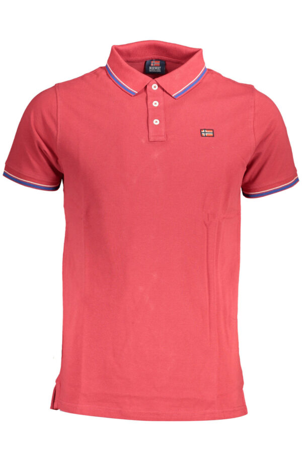 NORWAY 1963 MEN'S SHORT SLEEVE POLO SHIRT RED