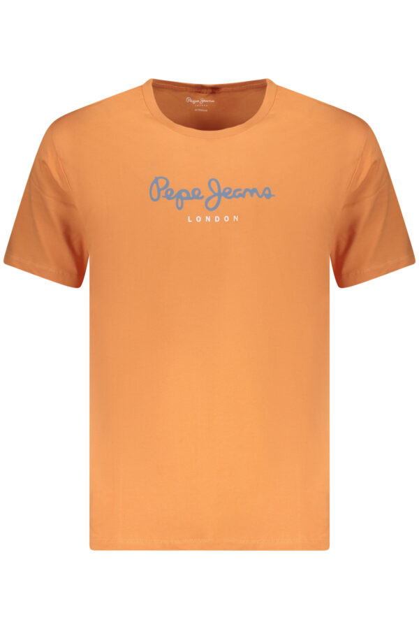 PEPE JEANS MEN'S SHORT SLEEVE T-SHIRT ORANGE