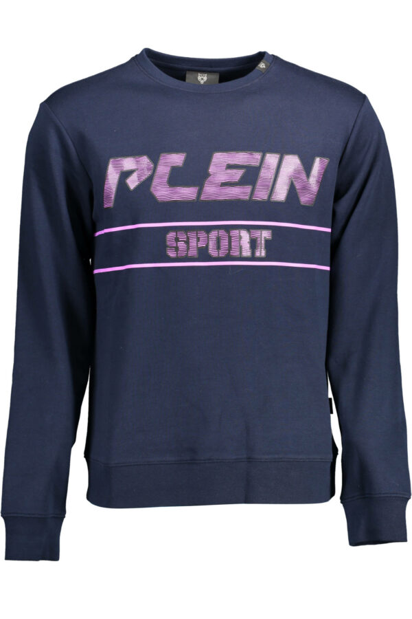 PLEIN SPORT SWEATSHIRT WITHOUT ZIP MEN BLUE