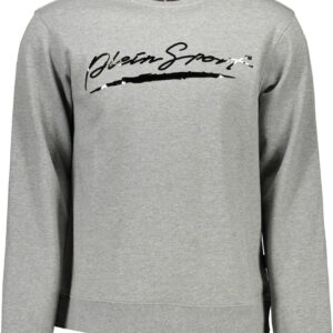 PLEIN SPORT MEN'S ZIP-FREE SWEATSHIRT GREY