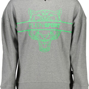PLEIN SPORT MEN'S ZIP-FREE SWEATSHIRT GREY