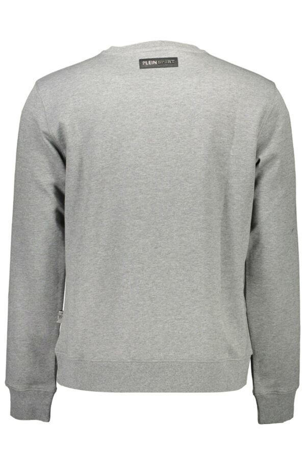 PLEIN SPORT MEN'S ZIP-FREE SWEATSHIRT GREY - Image 2