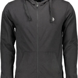 SERGIO TACCHINI MEN'S BLACK ZIP-UP SWEATSHIRT