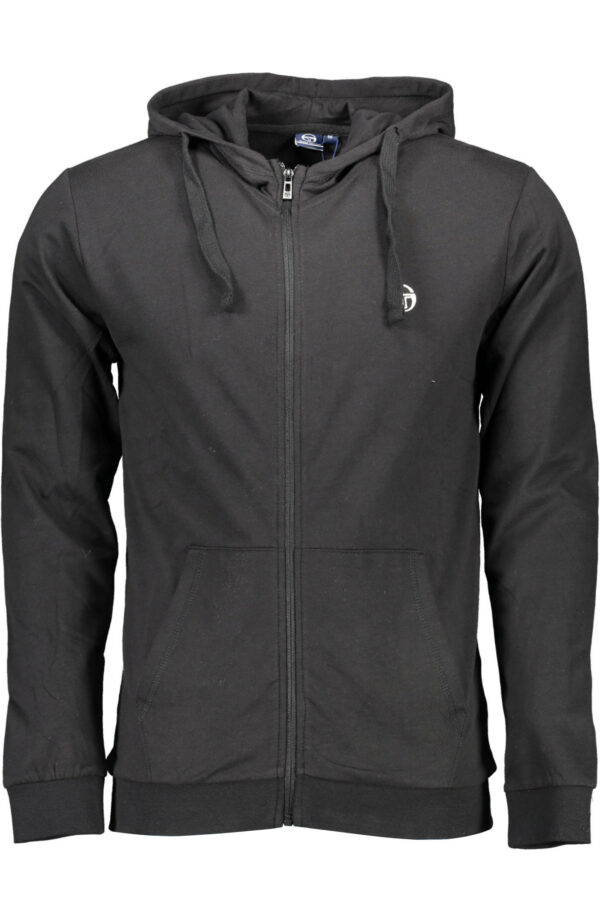 SERGIO TACCHINI MEN'S BLACK ZIP-UP SWEATSHIRT