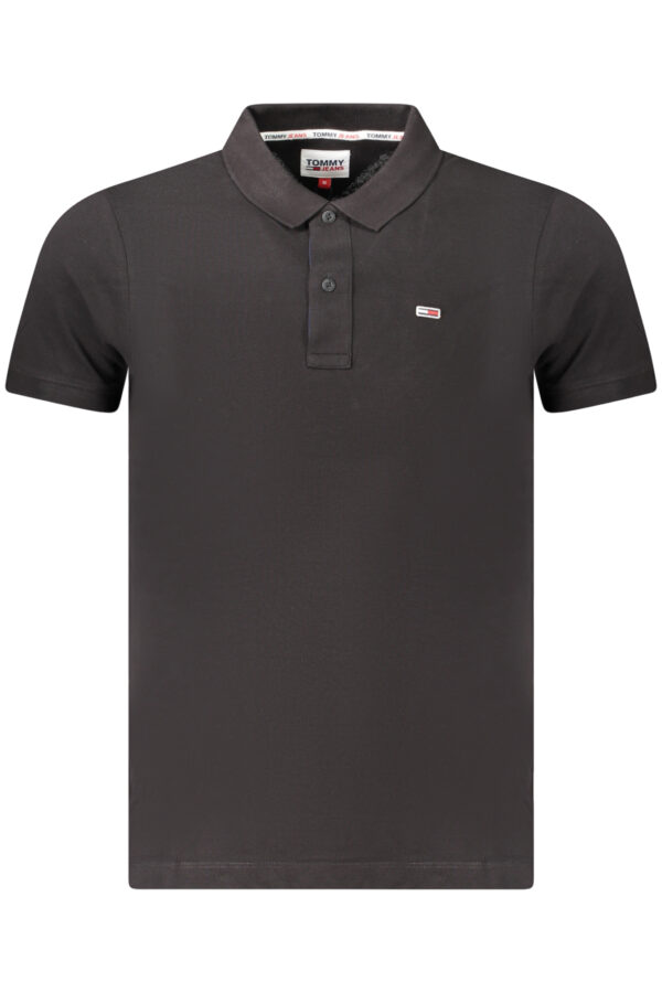 TOMMY HILFIGER MEN'S SHORT SLEEVE POLO BLACK