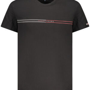 TOMMY HILFIGER SHORT SLEEVE T-SHIRT MEN BLACK TOMMY HILFIGER