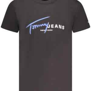TOMMY HILFIGER SHORT SLEEVE T-SHIRT MEN BLACK TOMMY HILFIGER
