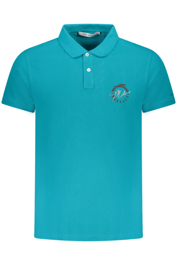 TRUSSARDI POLO SHORT SLEEVES MEN'S BLUE