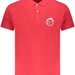 TRUSSARDI MEN'S SHORT SLEEVE POLO SHIRT RED