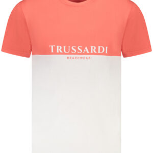 TRUSSARDI MEN'S SHORT SLEEVE T-SHIRT PINK