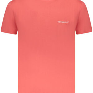 TRUSSARDI MEN'S SHORT SLEEVE T-SHIRT PINK