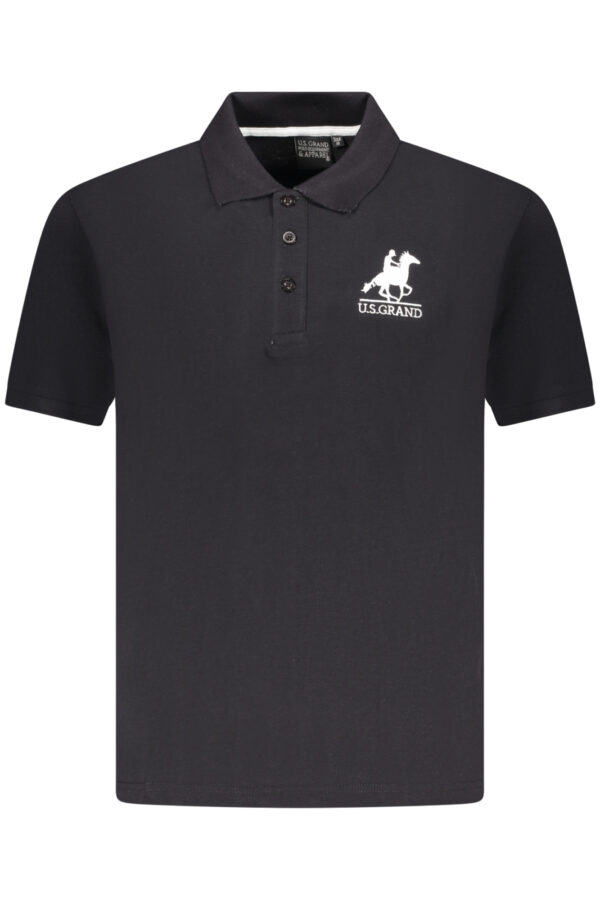 US GRAND POLO MEN'S SHORT SLEEVE POLO BLACK