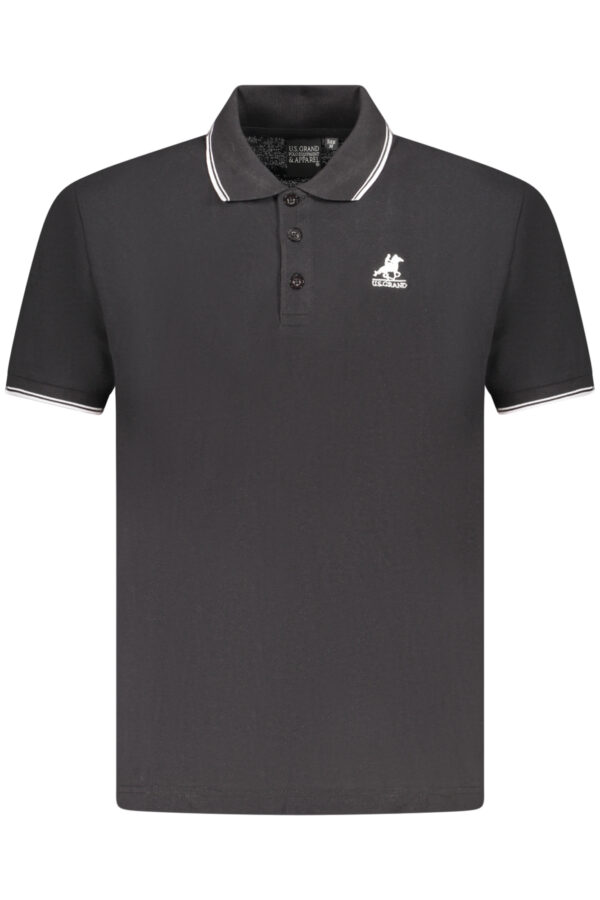 US GRAND POLO MEN'S SHORT SLEEVE POLO BLACK