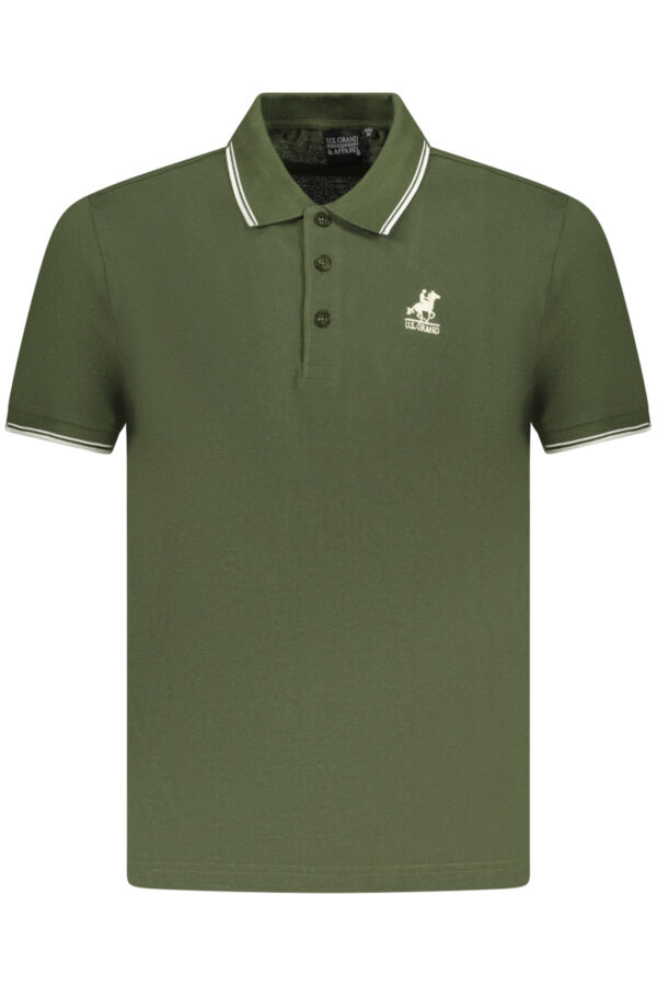US GRAND POLO MEN'S SHORT SLEEVE POLO GREEN