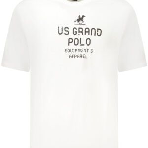 US GRAND POLO SHORT SLEEVE T-SHIRT MEN WHITE