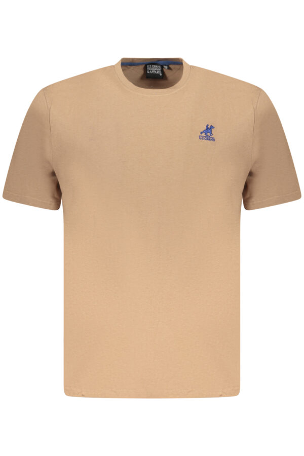 US GRAND POLO MEN'S SHORT SLEEVE T-SHIRT BROWN
