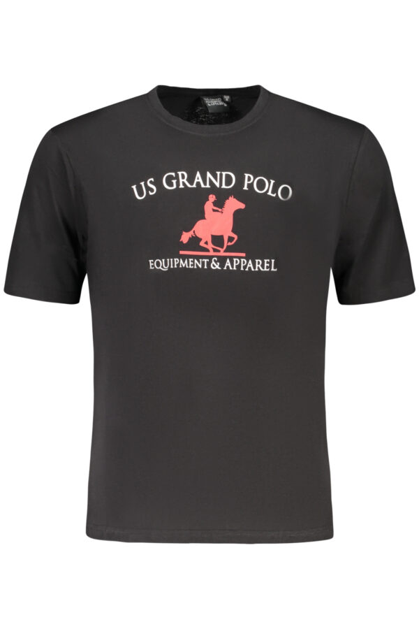 US GRAND POLO SHORT SLEEVE T-SHIRT MEN BLACK