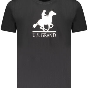 US GRAND POLO SHORT SLEEVE T-SHIRT MEN BLACK