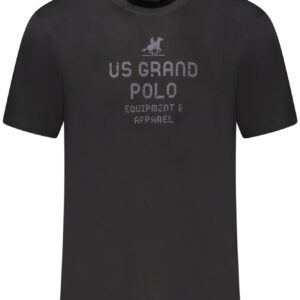 US GRAND MEN'S BLACK SHORT-SLEEVE T-SHIRT U.S. GRAND
