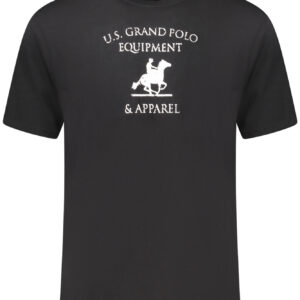 US GRAND MEN'S BLACK SHORT-SLEEVE T-SHIRT U.S. GRAND