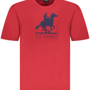 US GRAND POLO MEN'S SHORT SLEEVE T-SHIRT RED
