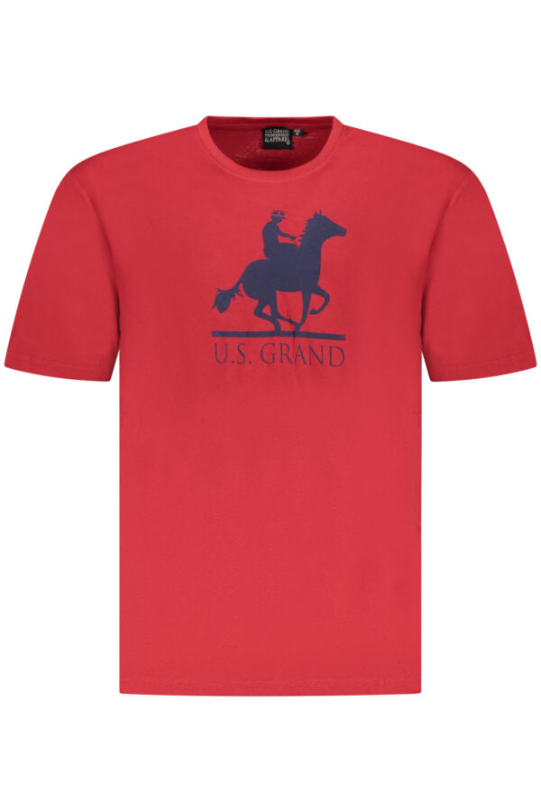US GRAND POLO MEN'S SHORT SLEEVE T-SHIRT RED