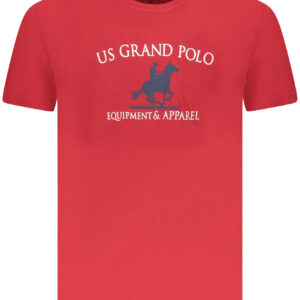 US GRAND POLO MEN'S SHORT SLEEVE T-SHIRT RED
