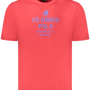 US GRAND POLO MEN'S SHORT SLEEVE T-SHIRT RED