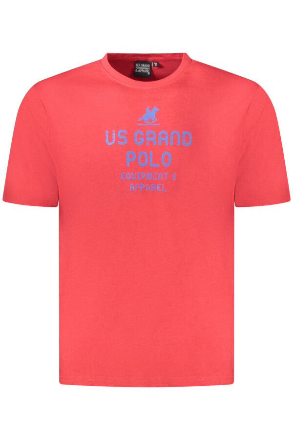 US GRAND POLO MEN'S SHORT SLEEVE T-SHIRT RED