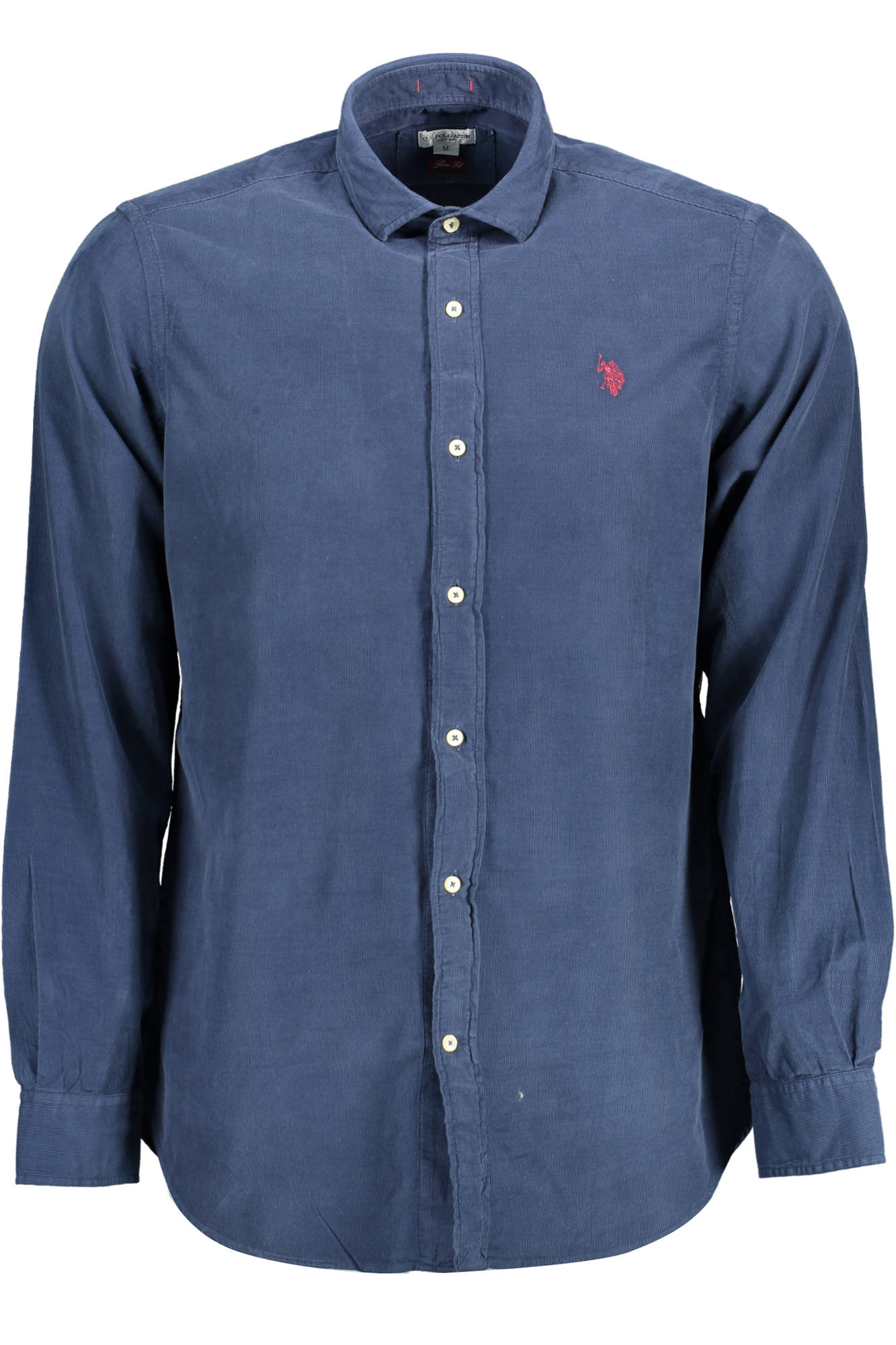 US POLO SHIRT LONG SLEEVE MEN BLUE U.S. POLO